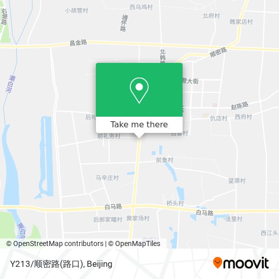 Y213/顺密路(路口) map