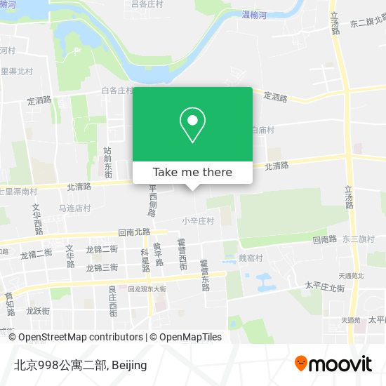 北京998公寓二部 map