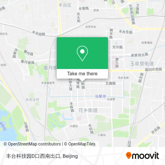 丰台科技园D口西南出口 map