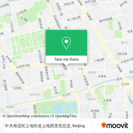 中关海淀区上地街道上地西里党总支 map