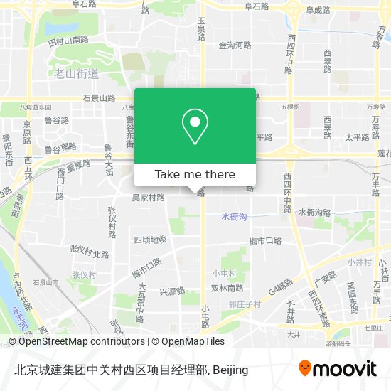 北京城建集团中关村西区项目经理部 map