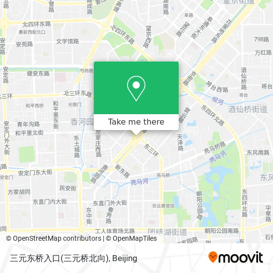 三元东桥入口(三元桥北向) map