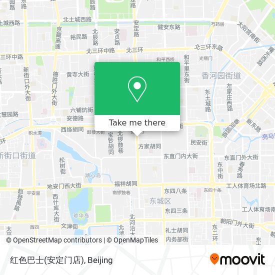 红色巴士(安定门店) map