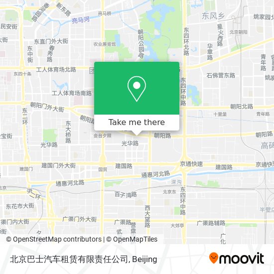 北京巴士汽车租赁有限责任公司 map