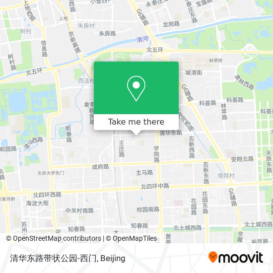 清华东路带状公园-西门 map