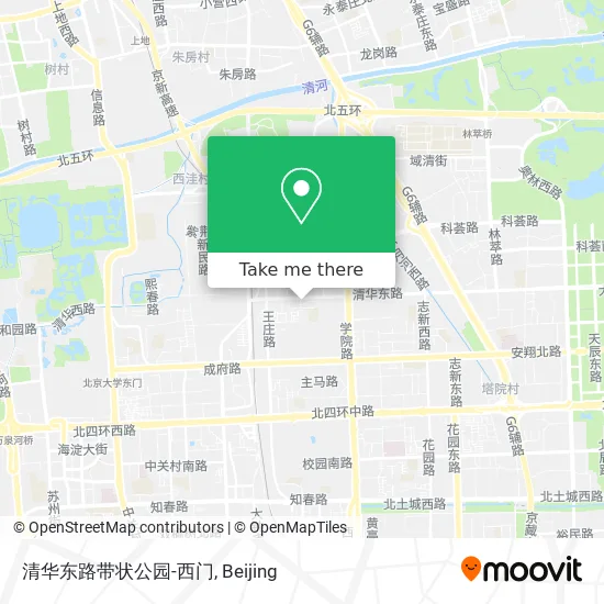 清华东路带状公园-西门 map