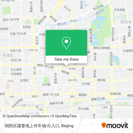 朝阳区建委地上停车场-出入口 map
