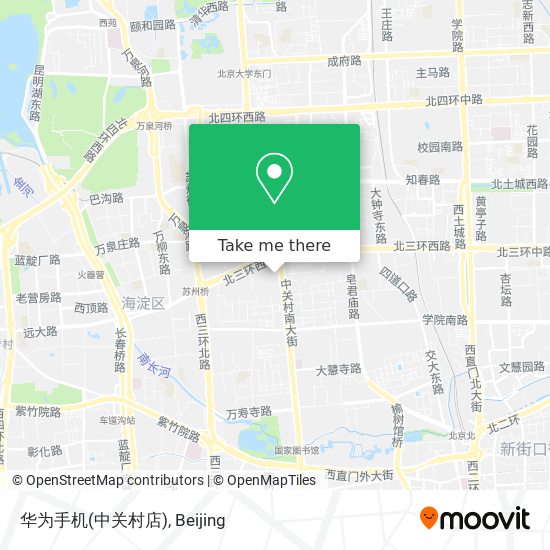 华为手机(中关村店) map