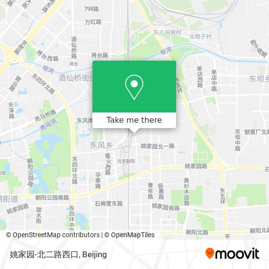 姚家园-北二路西口 map