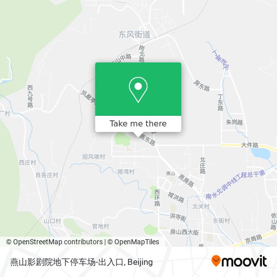 燕山影剧院地下停车场-出入口 map