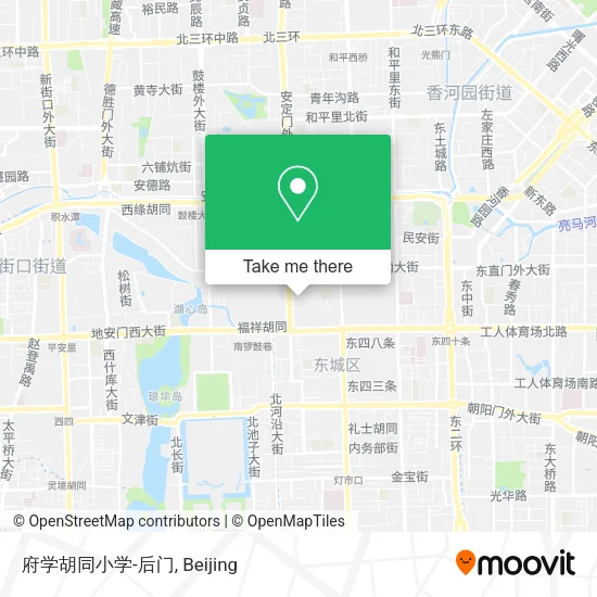 府学胡同小学-后门 map