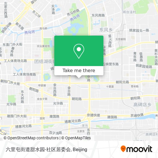 六里屯街道甜水园-社区居委会 map