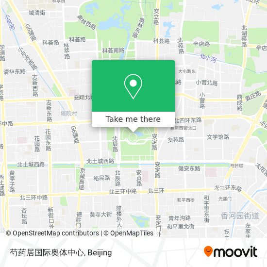 芍药居国际奥体中心 map
