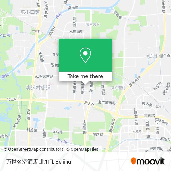 万世名流酒店-北1门 map