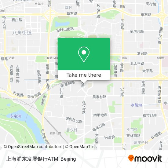 上海浦东发展银行ATM map