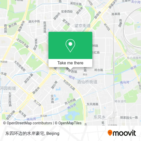 东四环边的水岸豪宅 map