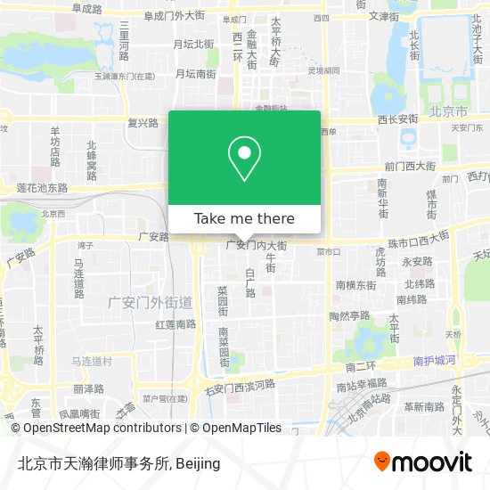 北京市天瀚律师事务所 map