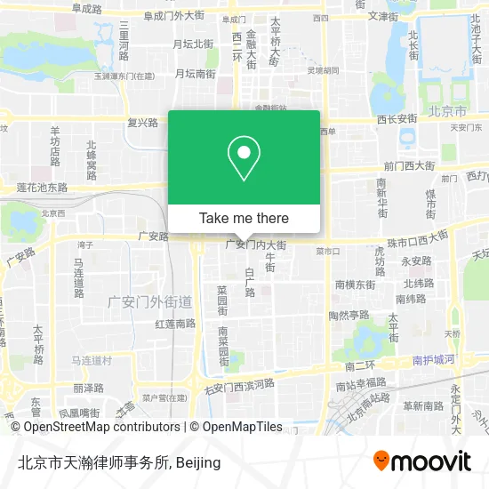 北京市天瀚律师事务所 map