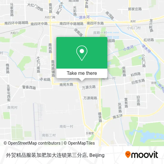 外贸精品服装加肥加大连锁第三分店 map