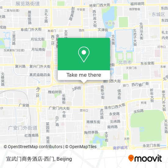 宣武门商务酒店-西门 map
