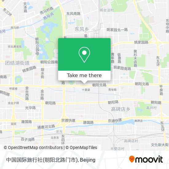 中国国际旅行社(朝阳北路门市) map
