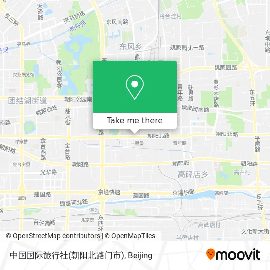 中国国际旅行社(朝阳北路门市) map
