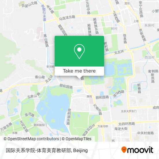 国际关系学院-体育美育教研部 map