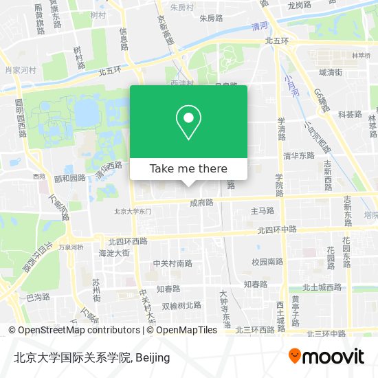 北京大学国际关系学院 map