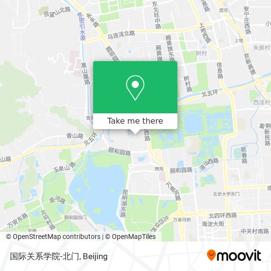 国际关系学院-北门 map