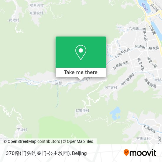 370路(门头沟圈门-公主坟西) map