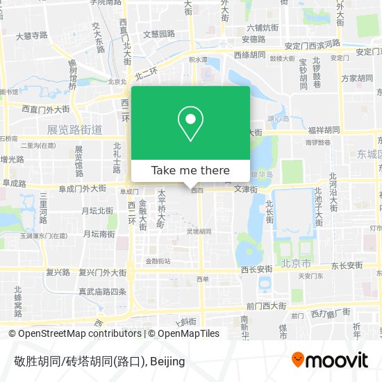 敬胜胡同/砖塔胡同(路口) map