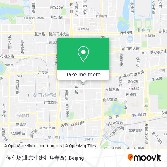 停车场(北京牛街礼拜寺西) map