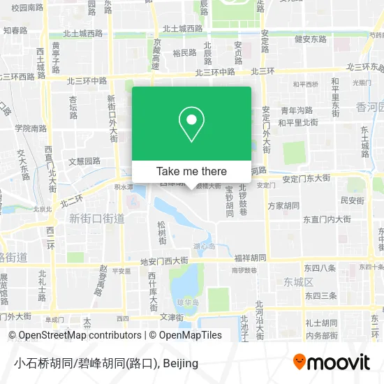 小石桥胡同/碧峰胡同(路口) map