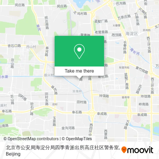 北京市公安局海淀分局四季青派出所高庄社区警务室 map