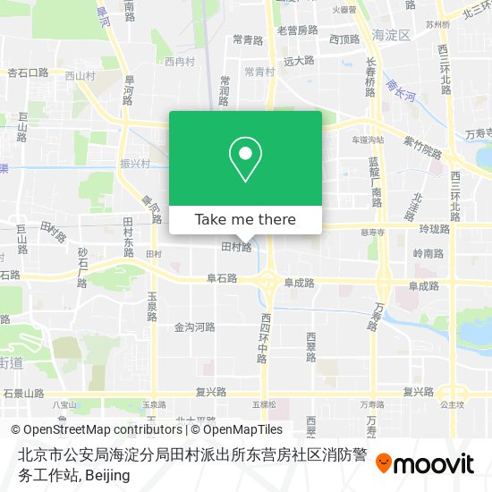 北京市公安局海淀分局田村派出所东营房社区消防警务工作站 map