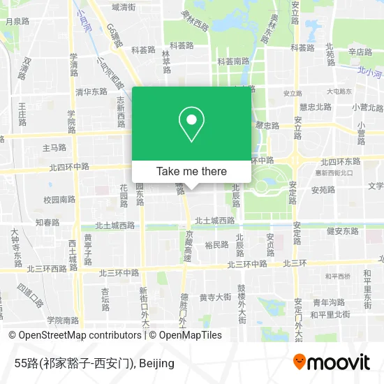 55路(祁家豁子-西安门) map