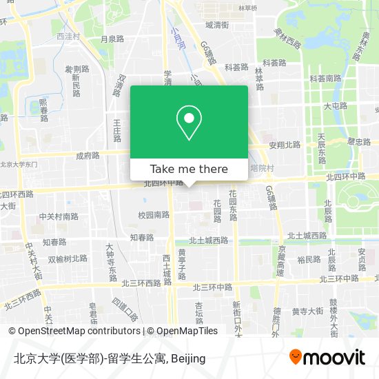北京大学(医学部)-留学生公寓 map