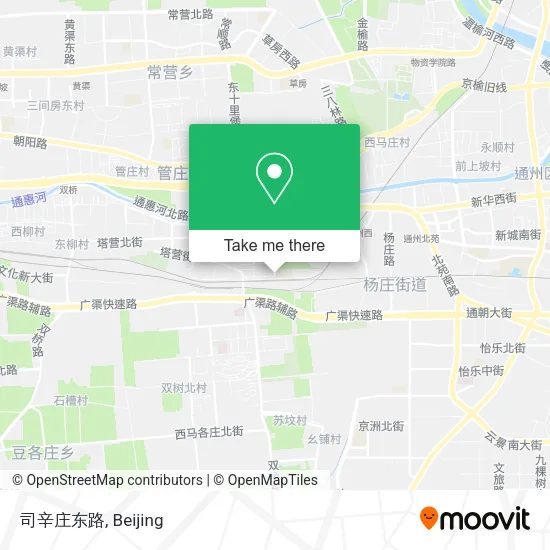 司辛庄东路 map