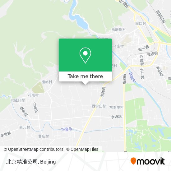 北京精准公司 map