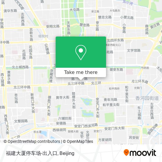 福建大厦停车场-出入口 map
