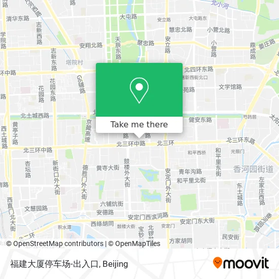 福建大厦停车场-出入口 map