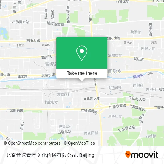 北京音速青年文化传播有限公司 map