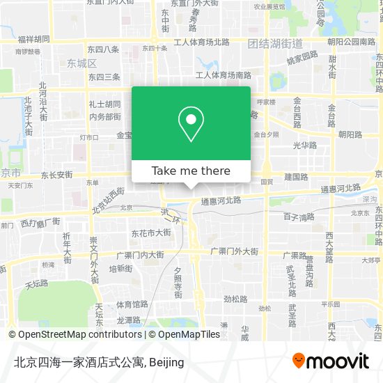 北京四海一家酒店式公寓 map