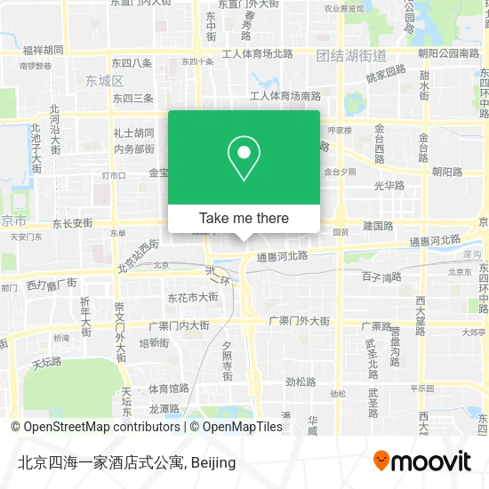 北京四海一家酒店式公寓 map