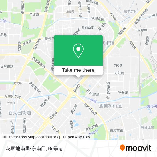 花家地南里-东南门 map