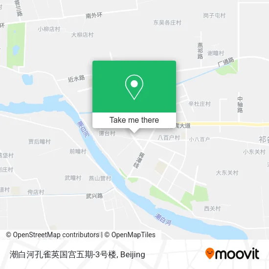 潮白河孔雀英国宫五期-3号楼 map