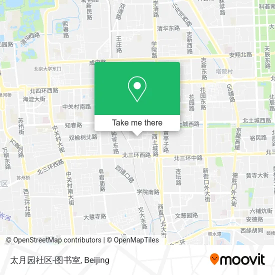 太月园社区-图书室 map