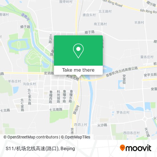 S11/机场北线高速(路口) map