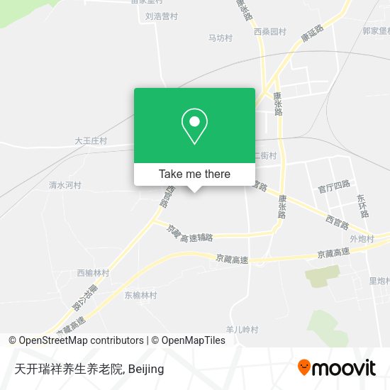 天开瑞祥养生养老院 map