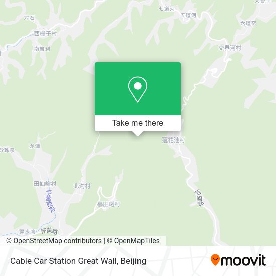 Cable Car Station Great Wall map